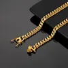 30inch 6/8/10/12/14/16/18/20/22mm New Men's Cuban gold Necklace 18k solid gold fill thick Cuban Chain Cuban encrypted chain