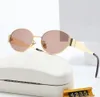 Sonnenbrille für Frauen Schatten Herren Sonnenbrillen Ovales Mittelrahmen Persönlichkeit Big Face Slimming Mode Sonnenbrille des Lunettes de Soleil Pour Hommes Großhandel