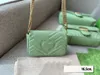 Bolsas de noite de moda feminina Marmont verde Supermini Couro Bolsa Cross-Corpo Marmont Mini Bolsa de Couro de Couro Designer de Couro