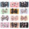 Élastique Imprimé Fleur Enfants Bandeau Nouveau-Né Infant Toddler Noeud Arcs Headwraps Bébé Filles Chapeaux Cadeaux Photo Props