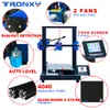 Scanning Tronxy XY2 Pro 3D -printer Verbeterde snelle verwarming Auto -nivellering CV Power Failure Printing TPU Filament Titan