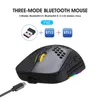 Myse Wireless Bluetooth Gaming Mysz Mysz Lekkie domowe biuro do ładowania typu C Kabel Szybki ładunek RGB 2,4G USB 3600DPI na laptop na PC