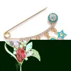 Broszki szpilki delikatne cyrkonia Magnolia broszka brooch pin odzieży akcesoria