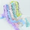 Decorative Flowers 3Pcs Artificial Silk Orchid String Hanging Garland Vine Rattan For Home Wedding Garden Decoration Wall Fake