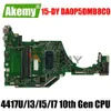 Mãe Akemy para HP 15DY 15FQ TPNQ222 Laptop PrainBoard Praining com 4417U I3 I5 I7 CPU DA0P5DMB8C0 Placa -mãe