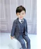 Abiti di alta qualità Flower Boys Suit For Wedding Gentleman Kids Smoking formale Blazer Jacket Bambini Performance Party Dress Costume 230526