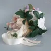 Decoratieve bloemen P82E kunstmatige zijde ornament handheld ambachten decorbenodigdheden voor bruiloft valentijnsdag aanwezig