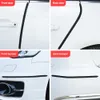 Nieuwe universele autodeurrandbeschermingsstrips achteruitkijkspiegelbeschermer rubber aan de achterkant achter bumper protector bewaker kras wit zwart