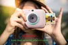 Skrivare PC389 Mobiltelefon Bluetooth Pocket Photo Printer Fun Camera Home Color Photo Camera Inkless 2in1 Camera för att skriva ut foton