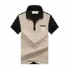 Designerskie koszule polo luksusowe polo zwykłe męskie t -koszulki wąż pszczoła list haft haft mody High Street Man Tee aqa