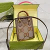 Bamboo diana tas vrouw telefoon crossbody schoudertassen mode luxe luxe kleine trend echte lederen portemonnees met doos