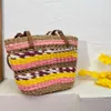 Sacs de paille sacs sac femmes sacs à main tricotés sacs de magasin de créateurs bohemian sac de plage de style vintage sac à main décontracté Fahsion