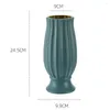 Vases Flower Vase Unbreakable Exquisite Smooth Touch Streamlined Solid Color Dried Arrangement Plastic For Living Room