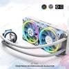 تبريد zeaginal yeston 240/360 AIO CPU Cooler Sakura Intel AMD الرادياتير 12th LGA1700 مجموعة تبريد المياه 5V 3PIN ARGB ARA SYNC