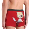 Underpants anime tsukihime neco arc cute masculino macho sexy boxer personalizado shorts calcinha de calcinha respirável