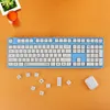 Combos 104 + 23 Néon Light PBT Dyesubbed XDA Keycap Ensemble pour le clavier mécanique GH60 GK61 64 68 84 87 104 108 Anglais / thaï / coréen