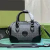 Designer-Kissentaschen mit Muster für Damen, Designer-Handtaschen, modischer Briefdruck, Schultertaschen, luxuriöse Handtasche mit echtem Ledergriff, Umhängetasche, Reißverschluss