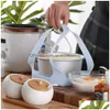 Baking Pastry Tools Food Mtifunction Sile Steamer Basket Cooker Antiscalding Bakeware Lifter Rack Siles Egg Steamers Bowl 139 N2 D Dhzpy