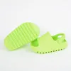 çocuk ayakkabıları köpük slayt sandaletler bebekler yeni yürümeye başlayan çocuklar erkek kızlar Reçine EVA parlak yeşil reçine çöl kumu oniks kemik koşucu köpük çocuk terlik gençlik