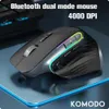 Souris rechargeable 2.4g Bluetooth Wireless Mouse Office 2,4g Souris ergonomique sans fil pour ordinateur portable PC