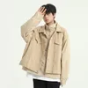 Männer Jacken Männliche Frauen Street Hip Hop Retro Mode Lose Mantel Frühling Herbst Mantel Männer 2 Stück Splice Casual Jacke oberbekleidung