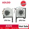 PADS Atualizando o radiador do ventilador de resfriamento de refrigeração da GPU GPU para ASUS FX705 FX705GM FX86SM FX95GT FX95DU FX96G FX505DU FX95D FX96G