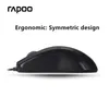Möss Original Rapoo N1162 USB Wired Computer Mouse Optical Mouse Gamer PC Laptop Notebook Computer Mouse Möss för hemmakontorsbruk