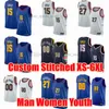 Jeugd heren XS-6XL gestikt basketbalshirt Jokic Jamal Murray Aaron Gordon Kentavious Caldwell-Pope Michael Porter Wit Bruin Thomas Gillespie Jackson