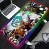 RESTS RVB DOTA2 GAMING MOUSE PAD MOUSEPAD Large Mat de souris de clavier XL pour un ordinateur portable LED LED PLAY MAT ANTI SLIP CARPE