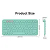 Combos EAOR Portable Bluetooth Clavier Souris Ensemble Muet Rechargeable Mini Clavier Sans Fil pour iPad Tablette Téléphone Portable Android iOS MAC