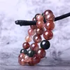 Bracelet en cristal de cheveux de couleur naturelle avec anneau unique en cuivre doré