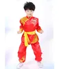 Vêtements de scène Costume chinois rouge enfants traditionnel Wushu uniforme Costume pour enfants filles vêtements garçon danse garçons ensemble de Performance