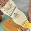 أدوات الخضار الفاكهة والقمح St Mtifunctional المطبخ مقشرة قشرة الثوم ميلر الخضار Slicer قطرة التسليم المنزل حديقة الطعام DHC3I