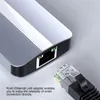 Stations 5IN1 USB C Hub TypeC Docking Station Multiport Adapter SD TF Card Reader RJ45 Ethernet USB 3.0 USB 2.0 for MacBook MateBook