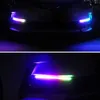 Nouveau 2 pièces/ensemble voiture LED feux diurnes coloré clignotant bande de phare étanche modifié Streamer bande DRL lumières