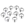 Andere 10 -stcs/set neu ring Piercing body sieraden stalen hoepel sluiting voor lipoor sier vergulde baldruppel levering dh2ez