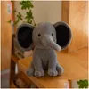 Altre forniture per feste festive Compleanno Elefante Bambola di pezza 25 cm Peluche Bambole giocattolo per ragazzi e ragazze Pasqua Natale Bomboniere Dhtjg