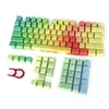 Accessories Thick PBT Dye Sub Keycaps Top Printed Fronts 108Key Gradient Rainbow Keycap For MX Switches Gaming Mechanical Keyboard