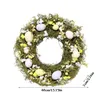 装飾的な花イースター人工花輪装飾ドアペンダントシミュレーションウィンドウロングステムローズボックス付き