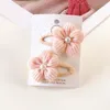 Acessórios para o cabelo crianças fofas de conjunto de cabelos de cabelo de flor de cozinha