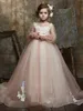 GLITZ Princess Girls Pageant Little Baby Camo Flower Girl -jurken voor bruiloft met grote boog op maat gemaakte kleur