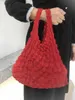 Primavera y verano Nueva flor de burbuja Bolsa de cilindro de mano Bolsa de burbuja elástica femenina Bolsa de Bento de mano de un hombro Bolsa de compras Mujer 230527