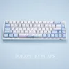 Accessories 127 Key Blue And White Color Matching Keycap Original Height Ssuitable For 108/104/980/100/87/84/68/61 Mechanical Keyboard