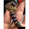 Pulseiras de jóias de miçangas para mulheres PSERA HOMBRE TIBETAN PLAY PROMECIMENTO ALENTE ALENTE INLAIDO DE TURQUOISE SHAMAS DE CORAS DE CORADAS BRACELES ETHONTIC DHGBA