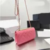 WOC Quality Designer Bag Women Chain Cross Body Shoulder Bags Luxury Handbag Leather Crossbody Bag CC Purse 230301