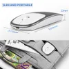 Mice Jelly Comb Rechargeable TypeC+USB 2.4GWireless Mouse Dual Mode Metal Noiseless Silent Mice for MacBook Notebook PC Laptop