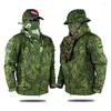 Herrenjacken, Militäruniform, Russland, Armee, Tarnung, taktisch, Outdoor, Winter, Fleece, warm, winddicht, Wandern, für Herren, Kleidung, Jagdmäntel