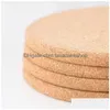 Mats Pads Plain Cork Coasters Round Square Drink Wine Coffee Pot Cup Mat Party Home Bar Table Anti Scald Cushion 0 65Zp G2 Drop De Dha9U