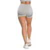Shorts actifs sans couture Yoga Fitness femmes Leggins taille haute Push Up entraînement Gym vêtements de sport femme creux course Leggings