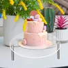 Conjunto de 1 conjunto de utensílios de cozinha acrílico excelente suporte para exibição de sobremesas de cupcakes ecológico para bolos redondos materiais domésticos
